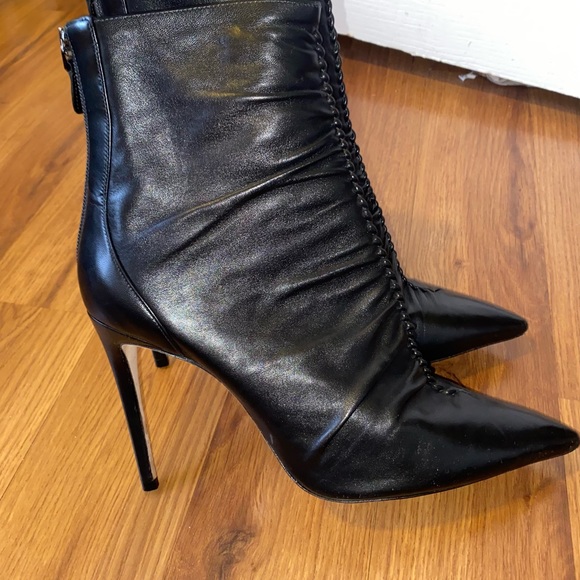 ALEXANDRE BIRMAN RUCHED LEATHER BOOTS - Picture 2 of 10